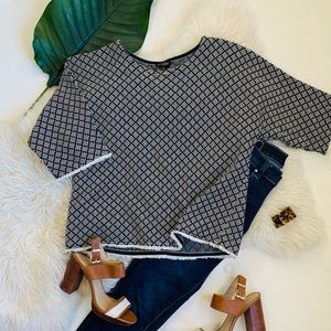 Trendy Woven Patterned Top